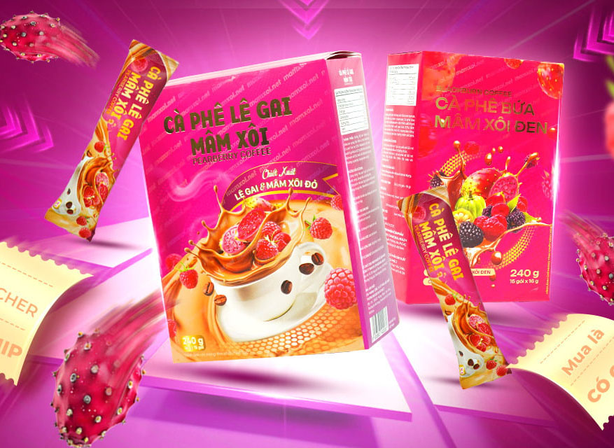 Raspberry Coffee Cà Phê Mâm Xôi Giảm Cân  [MẪU MỚI 2025]